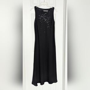 Jones New York Women's (Size 10) Formal Black Maxi/Long Dress/Gown with Sequins